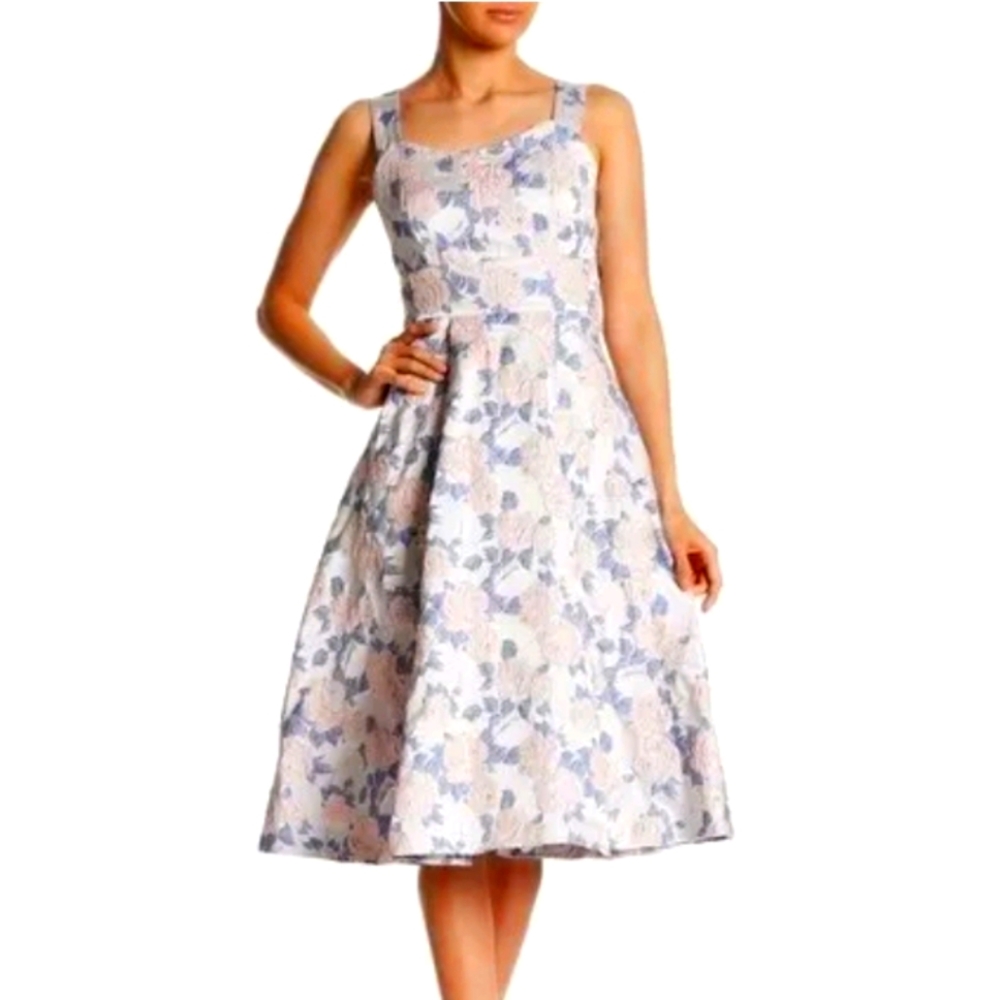Nanette Lepore brocade floral midi dress